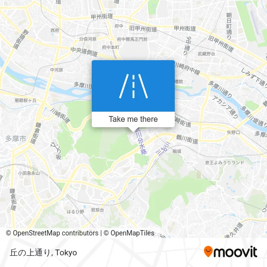 丘の上通り map