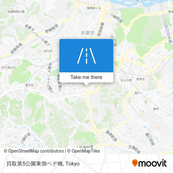 貝取第5公園東側ペデ橋 map