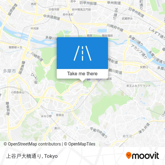 上谷戸大橋通り map