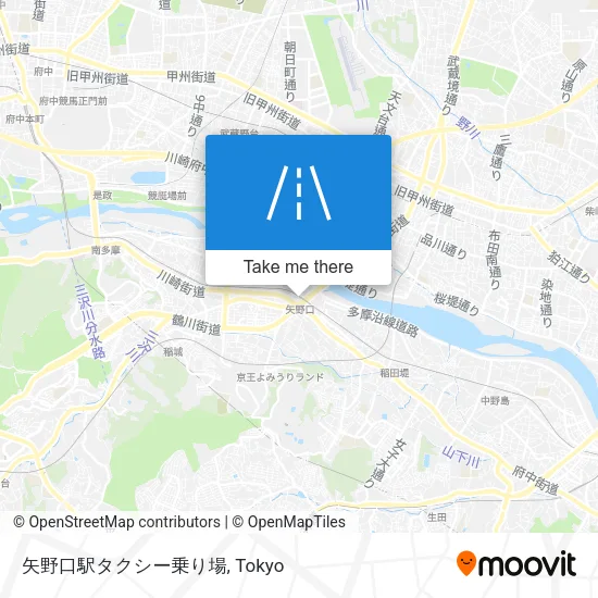 矢野口駅タクシー乗り場 map