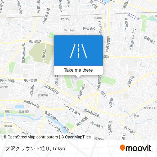 大沢グラウンド通り map