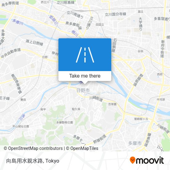 向島用水親水路 map