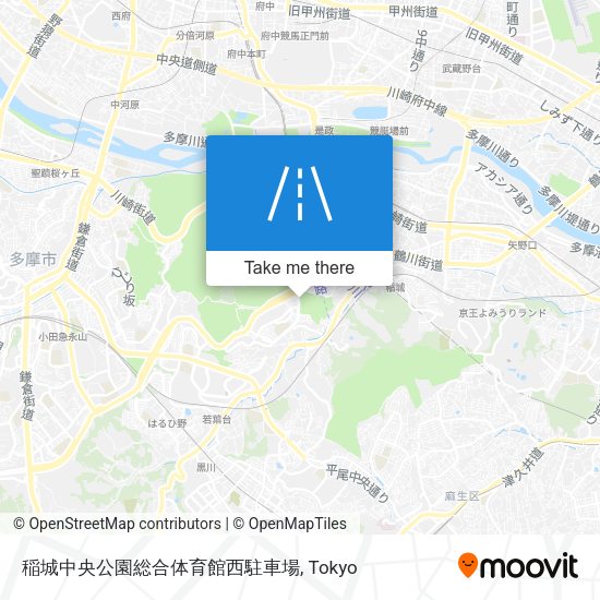 稲城中央公園総合体育館西駐車場 map