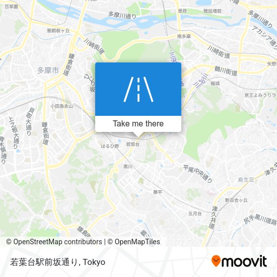 若葉台駅前坂通り map