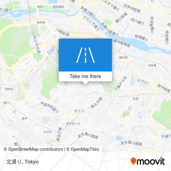 北通り map