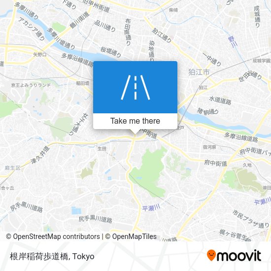 根岸稲荷歩道橋 map