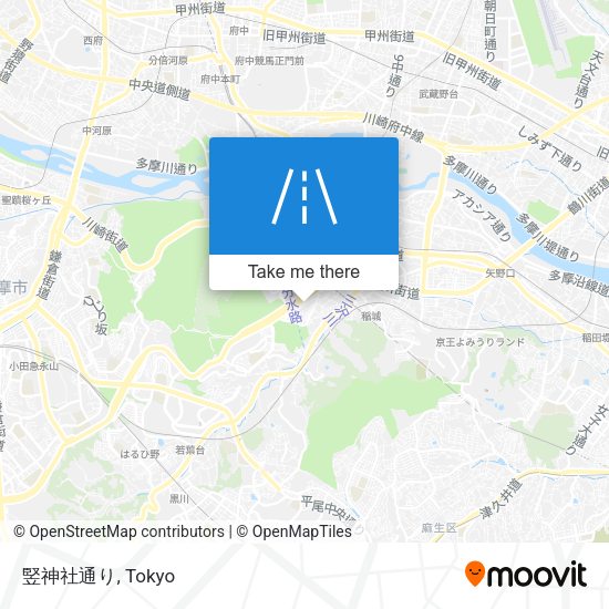 竪神社通り map