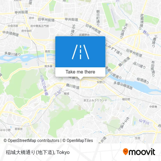 稲城大橋通り(地下道) map