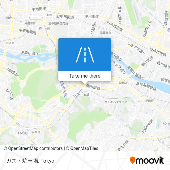 ガスト駐車場 map