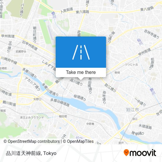 品川道天神前線 map