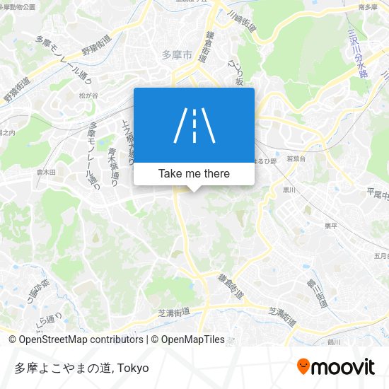 多摩よこやまの道 map