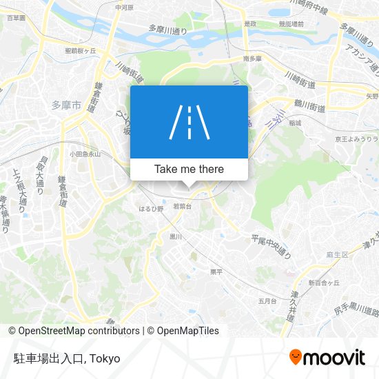 駐車場出入口 map