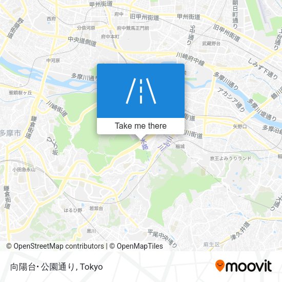 向陽台･公園通り map