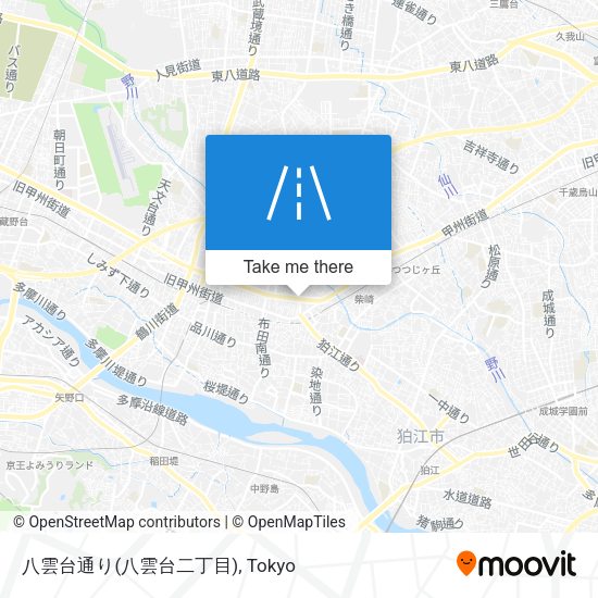 八雲台通り(八雲台二丁目) map