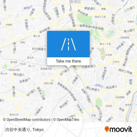 渋谷中央通り map