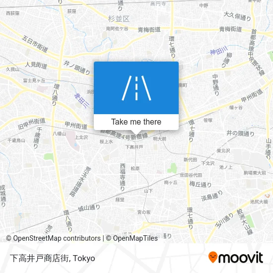 下高井戸商店街 map