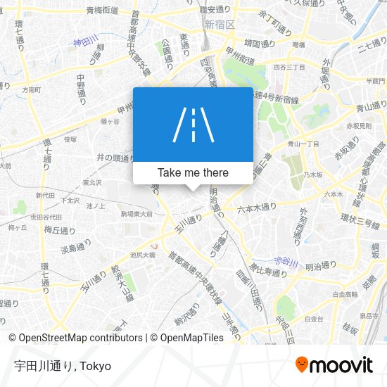 宇田川通り map