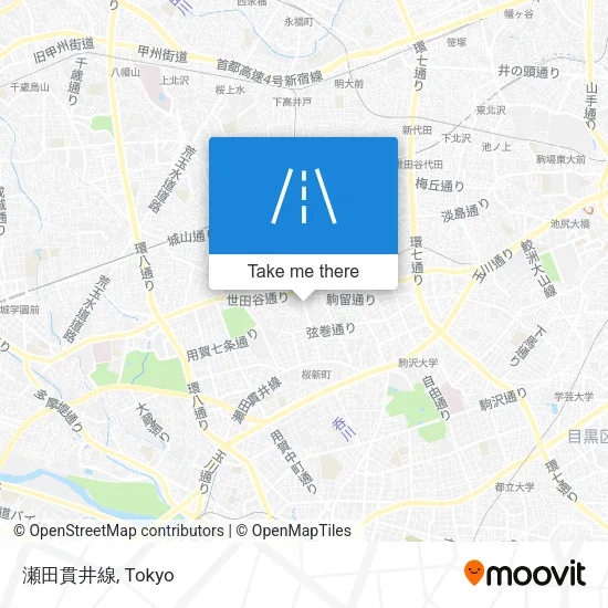 瀬田貫井線 map