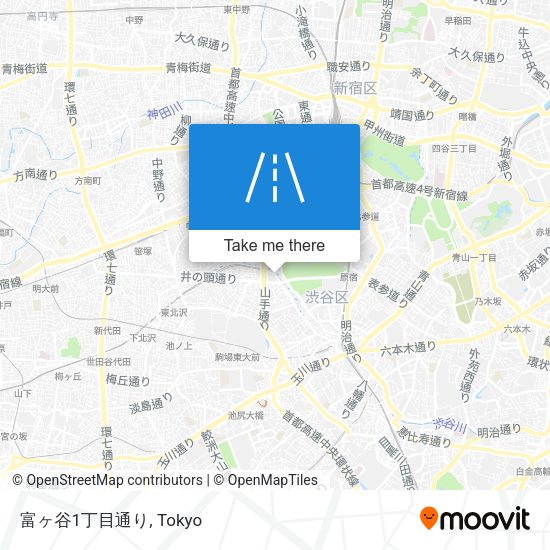 富ヶ谷1丁目通り map