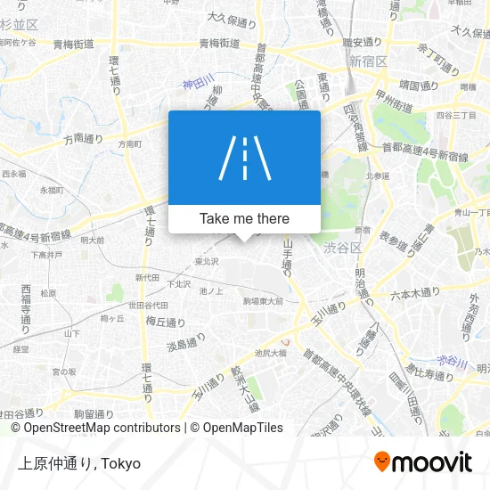 上原仲通り map