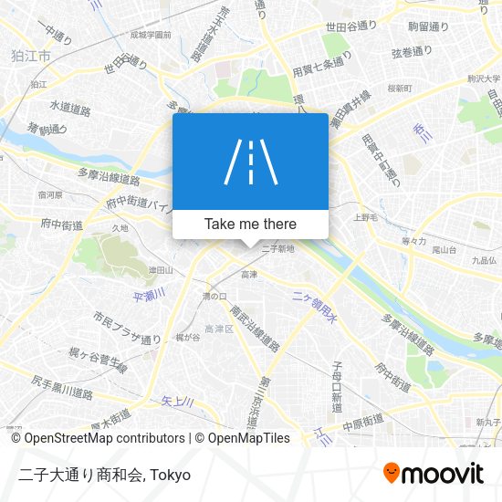 二子大通り商和会 map