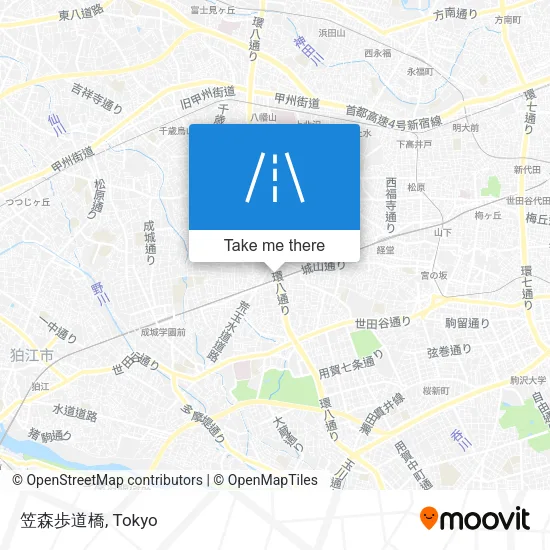 笠森歩道橋 map