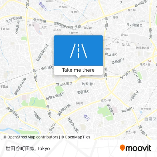 世田谷町田線 map