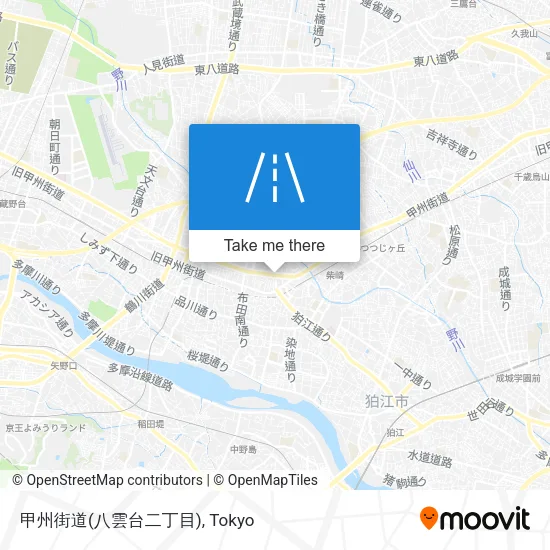 甲州街道(八雲台二丁目) map