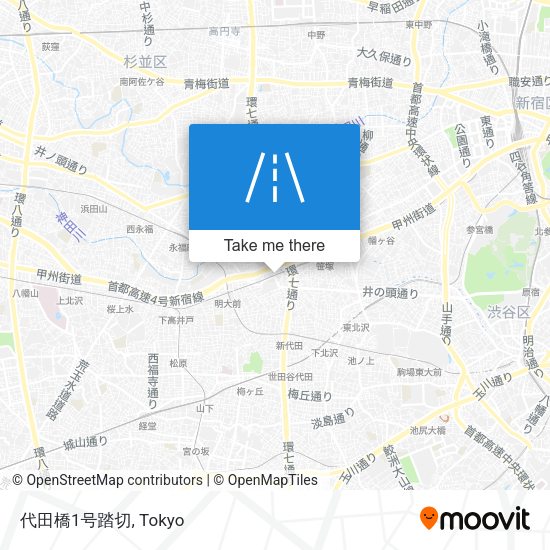 代田橋1号踏切 map