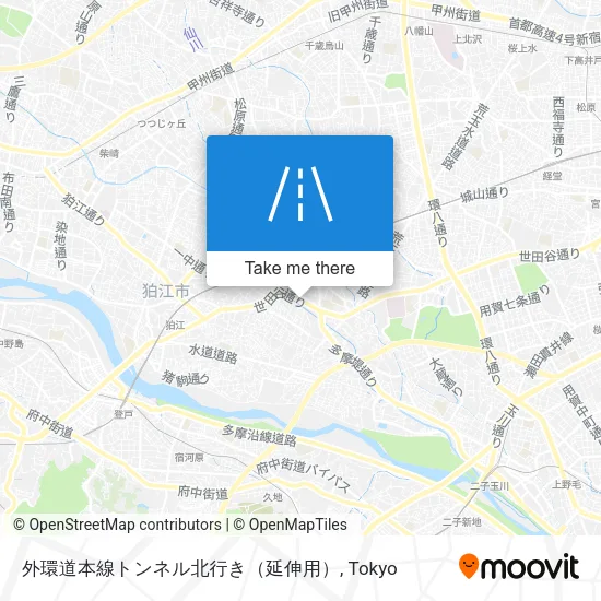 外環道本線トンネル北行き（延伸用） map