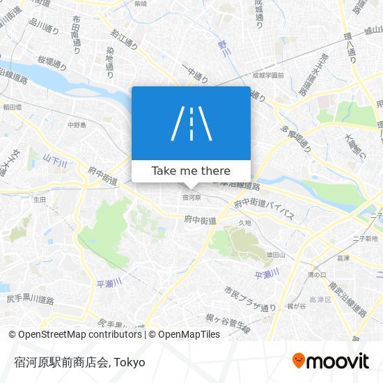 宿河原駅前商店会 map