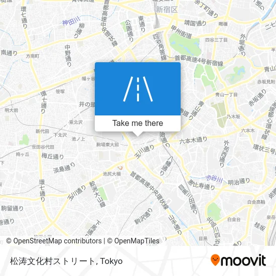 松涛文化村ストリート map