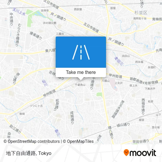 地下自由通路 map