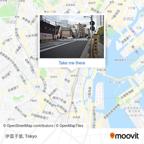 伊皿子坂 map
