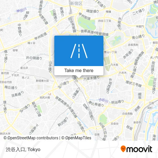 渋谷入口 map