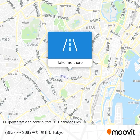(8時から20時右折禁止) map