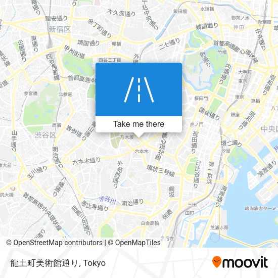 龍土町美術館通り map