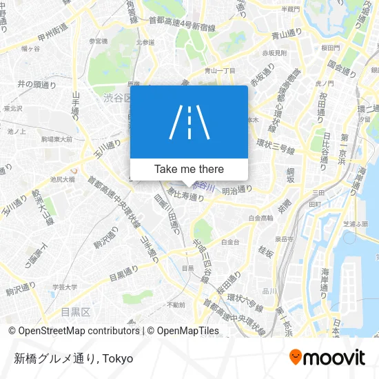 新橋グルメ通り map