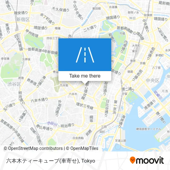 Roppongi T-Cube (Car Entrance) map