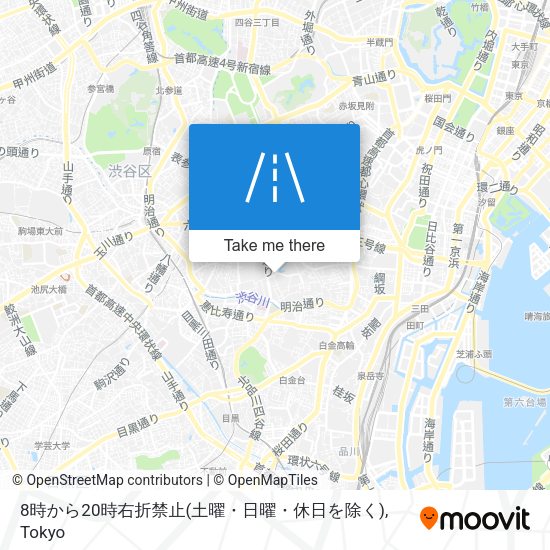 8時から20時右折禁止(土曜・日曜・休日を除く) map
