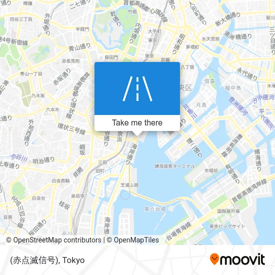 (赤点滅信号) map