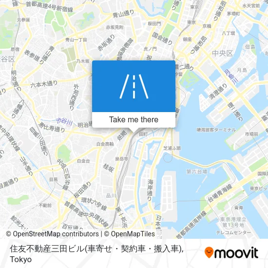 住友不動産三田ビル(車寄せ・契約車・搬入車) map