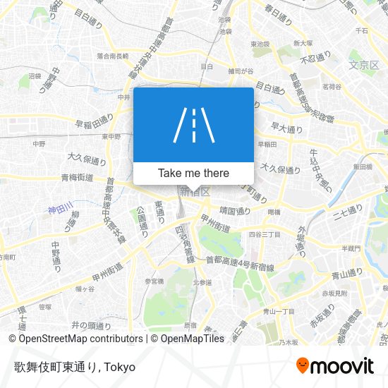 歌舞伎町東通り map