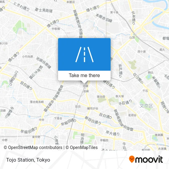 Tojo Station map
