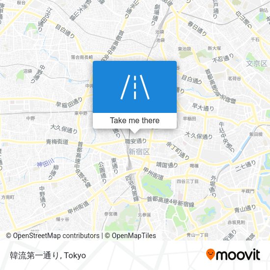 韓流第一通り map