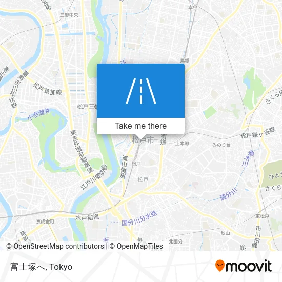 富士塚へ map