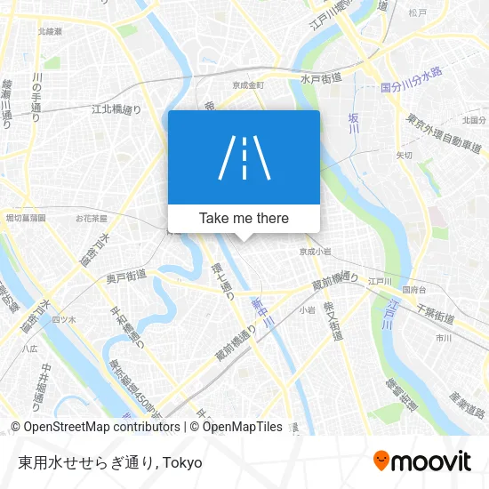 東用水せせらぎ通り map
