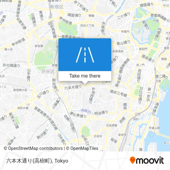 六本木通り(高樹町) map