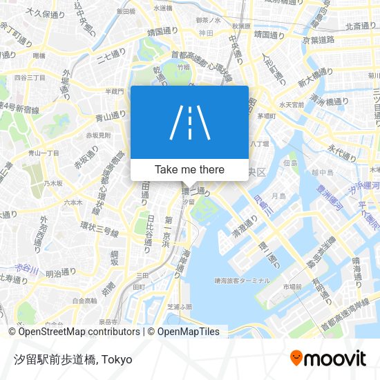 汐留駅前歩道橋 map