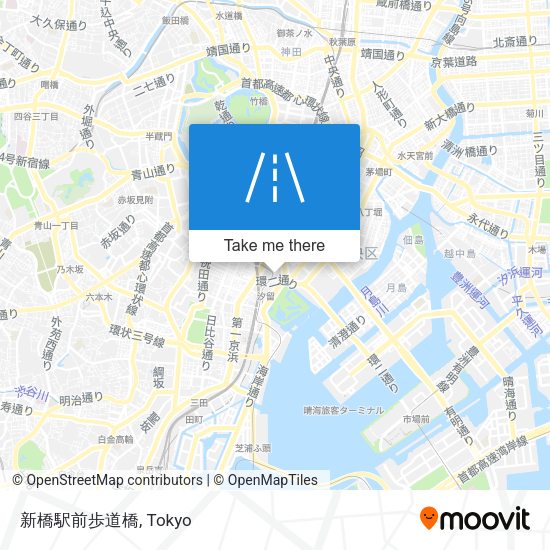 新橋駅前歩道橋 map